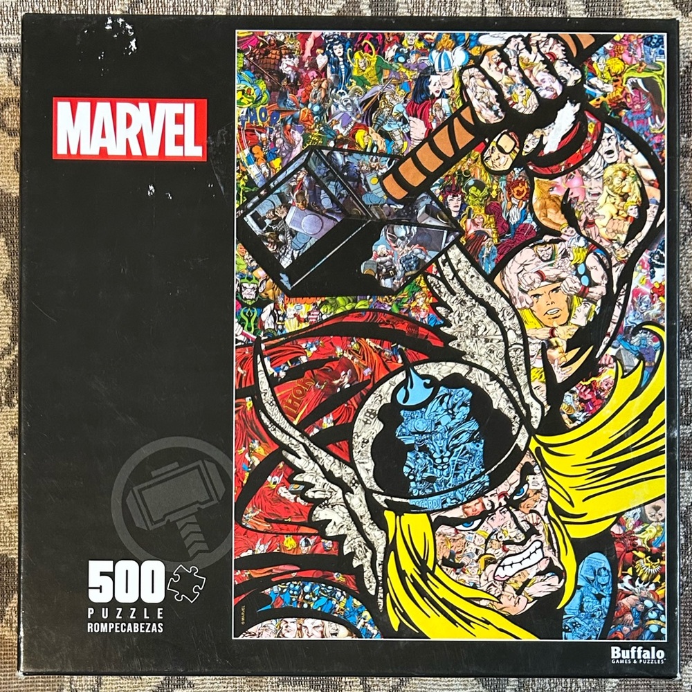 Marvel Thor 500 Piece Puzzle by Buffalo. Still sealed.